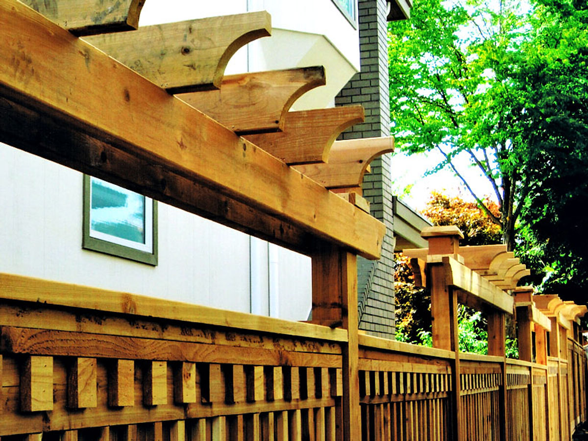 Custom woodwork by Deerwood Landscaping